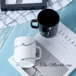 12OZ 350ML Modern Marble Decorative Pattern Ceramic Mug Home Office Porcelain Coffee Milk Tea Drinking Mug