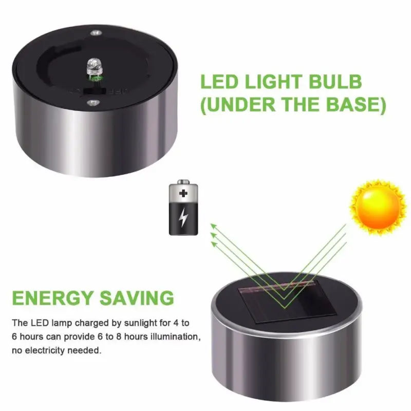 12Pack LED Solar Garden tag1