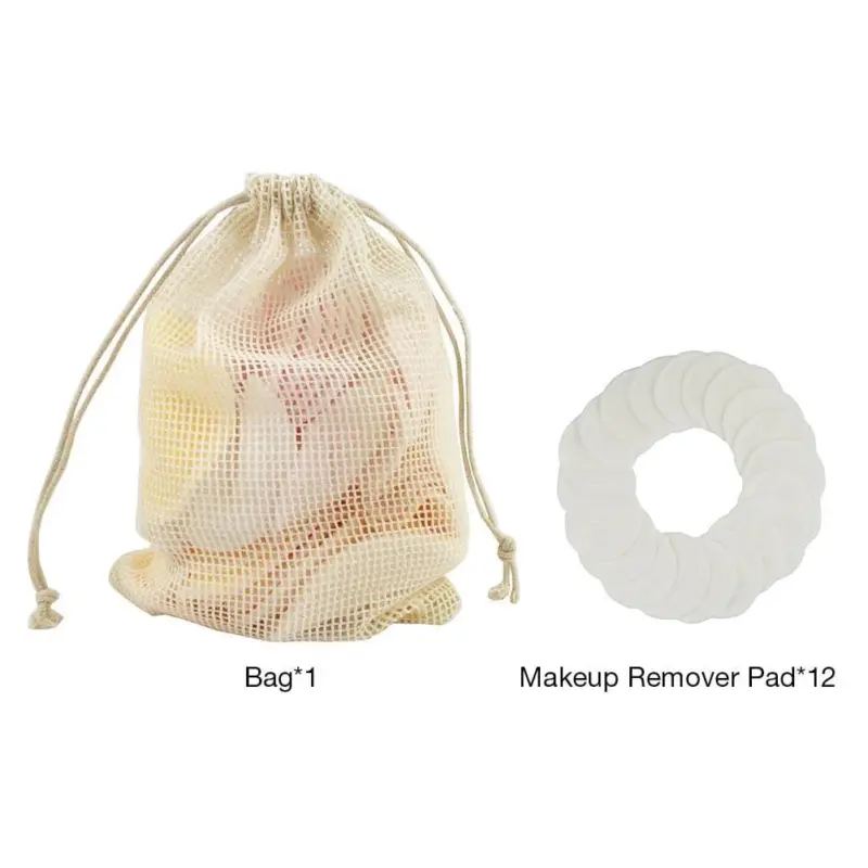 12Pcs Makeup Remover Pads Reusable Cotton Pads Make Up Facial Remover Bamboo Fiber Facial Skin Care 568bb290 0ca8 4e6e be73 3afd3dff4024