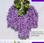 12Pcs Artificial Flower Rattan Wreath Arch Wedding Home Garden Office Decoration pendant Plant tag1