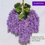 12Pcs Artificial Flower Rattan Wreath Arch Wedding Home Garden Office Decoration pendant Plant tag1