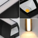 12W 24W 60W Outdoor Up Down LED Wall Lamp Waterproof Modern Long Strip Wall Light Aluminum 00438047 4a7e 41fc a8d8 c6146a785bb6