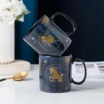 12 Constellations Mug Cobalt Blue Ceramic Coffee Mug tag1