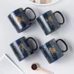 12 Constellations Mug Cobalt Blue Ceramic Coffee Mug tag1