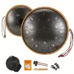 12_Inch_15_Note_Steel_Tongue_Drum_D_Key_Hotplate_Percussion_Instrument_Cornices_Shape_Handbag_Drum_With_Drum_Mallets_Carry_Bag_And_Music_Book_-_-_tag1_-4116154 12 Inch 15 Note Steel Tongue Drum D Key Hotplate Percussion Instrument Cornices Shape Handbag Drum With Drum Mallets Carry Bag And Music Book tag1
