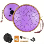 12_Inch_15_Note_Steel_Tongue_Drum_D_Key_Hotplate_Percussion_Instrument_Cornices_Shape_Handbag_Drum_With_Drum_Mallets_Carry_Bag_And_Music_Book_-_-_tag1_-4116162 12 Inch 15 Note Steel Tongue Drum D Key Hotplate Percussion Instrument Cornices Shape Handbag Drum With Drum Mallets Carry Bag And Music Book tag1