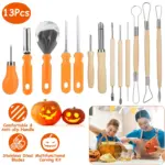 13-Pieces_Halloween_Pumpkin_Stainless_Steel_Carving_Kit_-_-_tag1_-4116480 13 Pieces Halloween Pumpkin Stainless Steel Carving Kit tag1