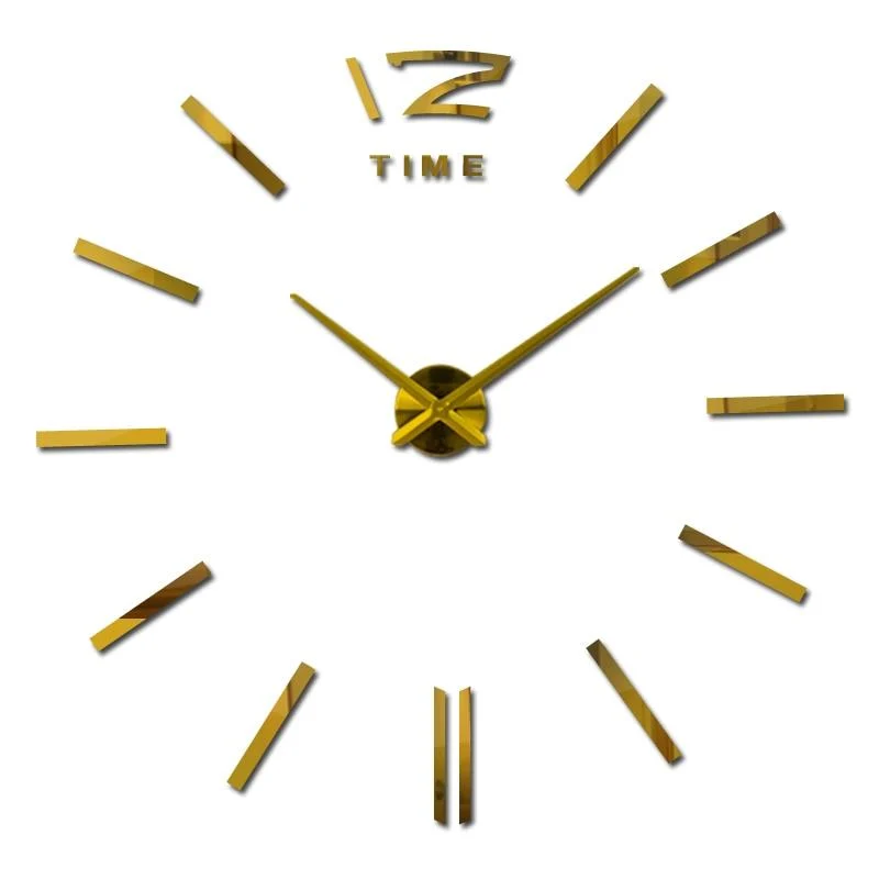 13m4sale Wall Clock Watch Clocks 3d Diy Acrylic Mirror Stickers Living Room Quartz Needle Europe Horloge