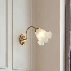 Homeko Living Room Retro Glass Wall Lights
