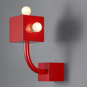 Homeko Metal Red Wall Lamp