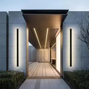 Zenith - Modern Design LED Wall Lamps Black Metal for Garden and Hallway
