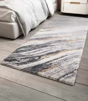 Modernist Rug Runner Bedside Rug Multicolour