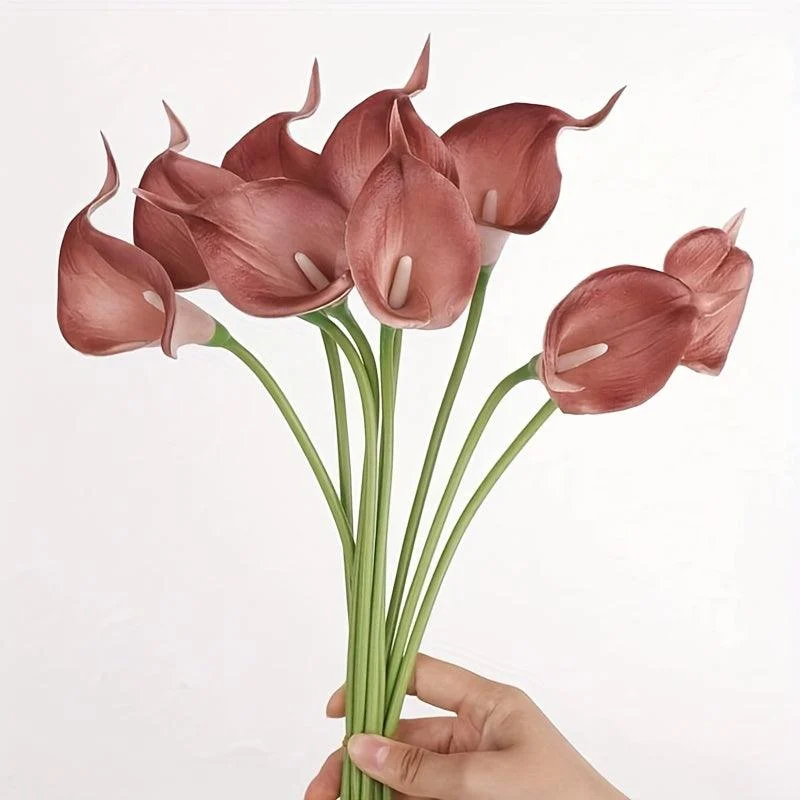 18pcs Artificial Calla Lilies, Plastic Artificial Flowers Calla Lilies For Party Holiday Home Decor -  - #tag1#