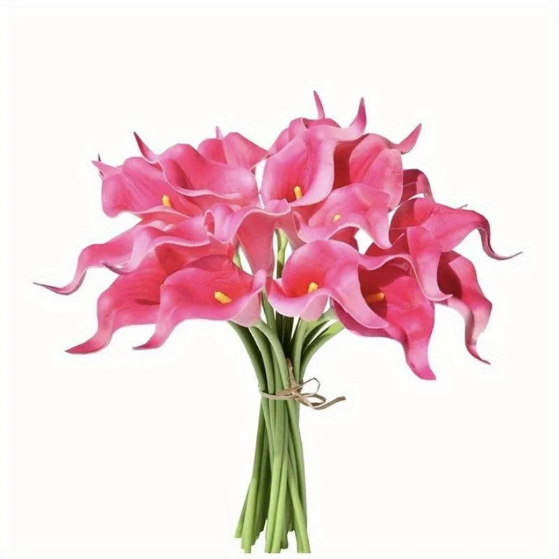 18pcs Artificial Calla Lilies, Plastic Artificial Flowers Calla Lilies For Party Holiday Home Decor -  - #tag1#