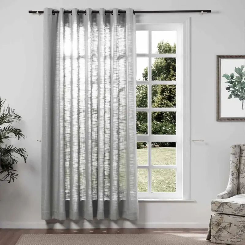 1908 12 ROCK GREY LIZ Linen Curtains 6006a157 d475 43b5 b43c 39c2a009d010