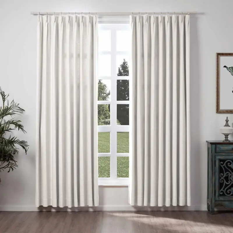 1908 1 Beige White LIZ Linen Curtains 3fa1e656 477c 4610 8b86 a348922ead01