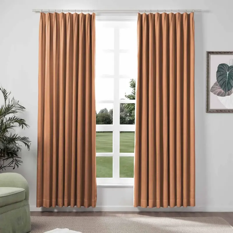 1908 26 Orange Copper LIZ Linen Curtains a0be6cbc ea27 482b be46 3d6fa955b5c5