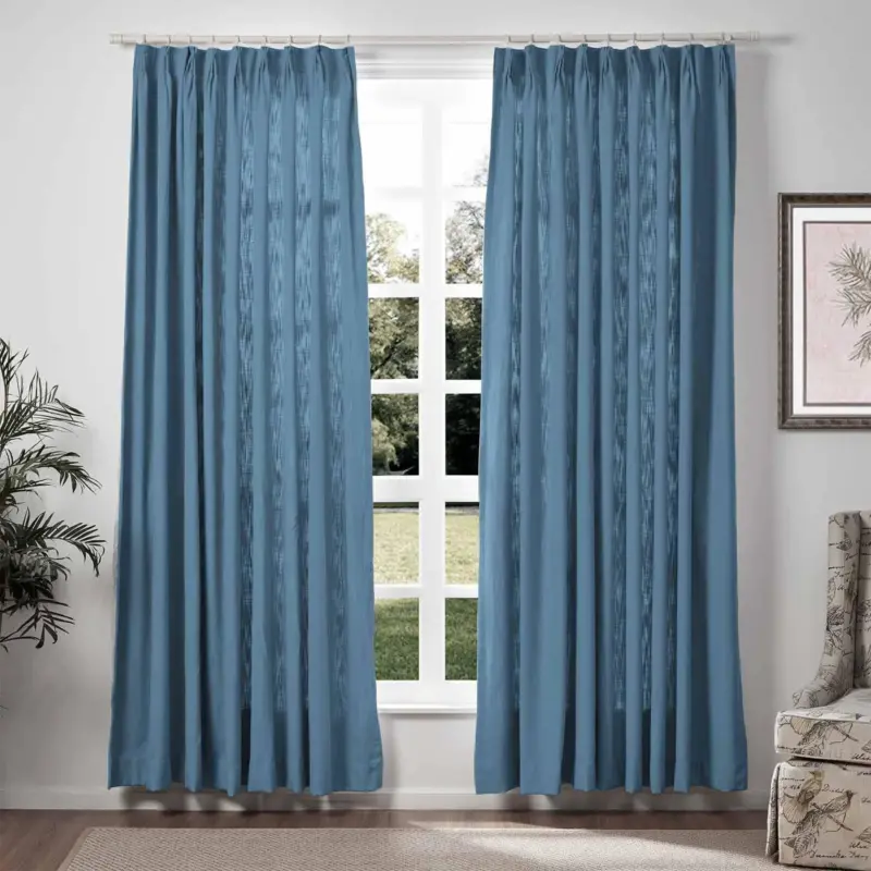1908 35 Aegean Blue LIZ Linen Curtains d46c8743 5b55 486b a859 f2e674425575