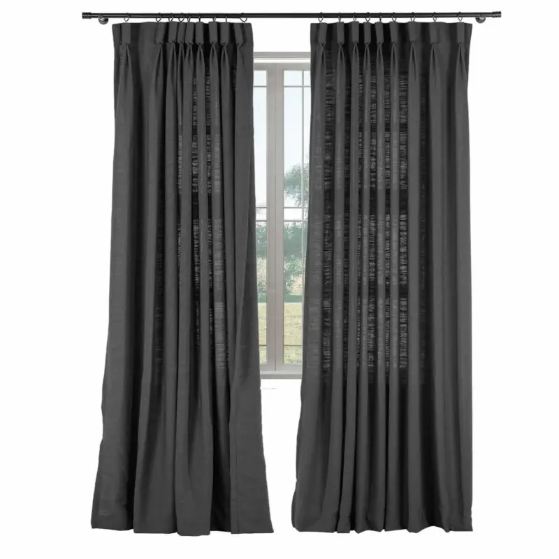 1908 37 Black LIZ Linen Curtains ec837b11 cffe 4d88 a019 5ea51a2d53a1