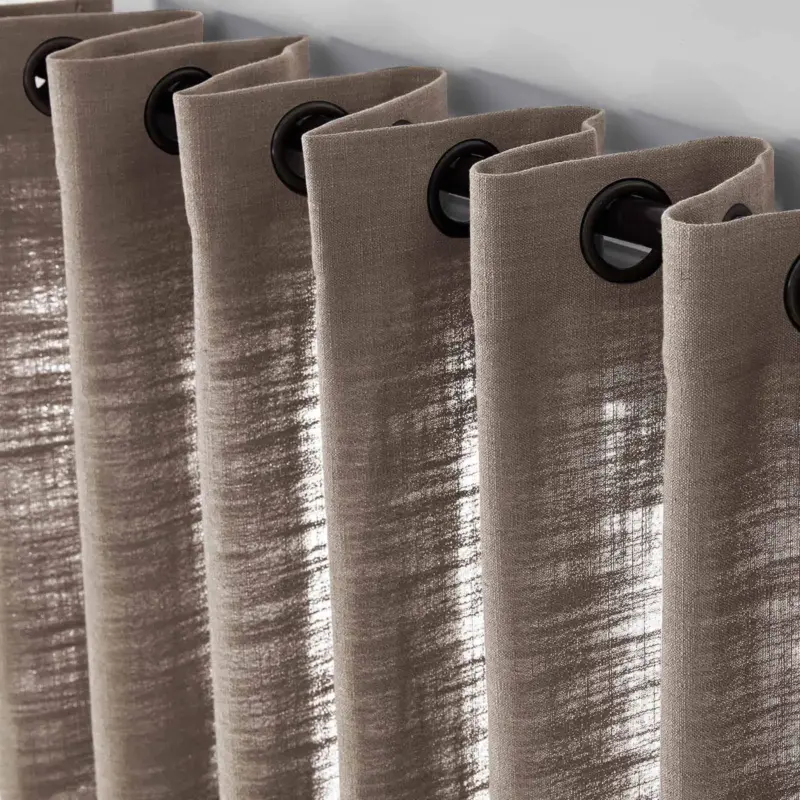 1908 9 RUST BROWN LIZ Linen Curtains 6b08ddc8 2ce2 4b17 bb51 1436b2982d62