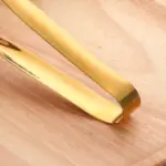 1Pc Cookware Steak Tong Gold Bread Clip Grill Accessory Kitchen Tongs Solid Stainless Steel Food Cooking fb632817 6af7 4a37 92fa ff6fc870658b