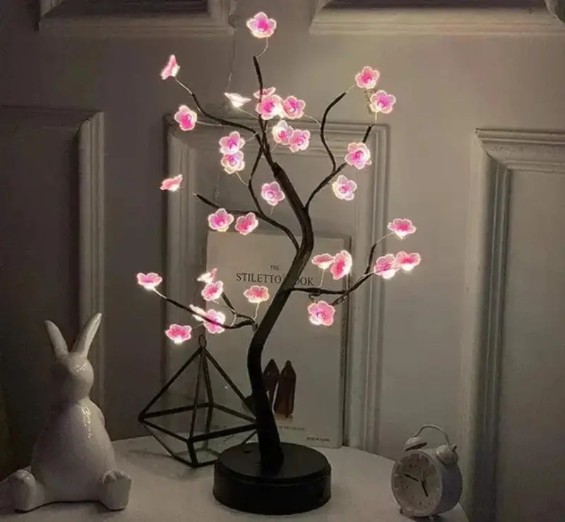 1Pc Roze Kersenbloesem 36 Led Bonsai Boom Lichte Boomlampen Voor Woonkamer Schattig Nachtlampje Voor Thuisbruiloften Kerstversiering.jpg 640x640 a90a4c32 9fa1 487b 9f44 7e52629ff2b1
