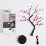 1Pc Roze Kersenbloesem 36 Led Bonsai Boom Lichte Boomlampen Voor Woonkamer Schattig Nachtlampje Voor Thuisbruiloften Kerstversiering 8f634639 4ad7 40b7 bb47 2dafbcb7b354