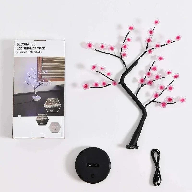 1pc Roze Kersenbloesem 36 Led Bonsai Boom Lichte Boomlampen Voor Woonkamer Schattig Nachtlampje Voor Thuisbruiloften Kerstversiering 8f634639 4ad7 40b7 Bb47 2dafbcb7b354