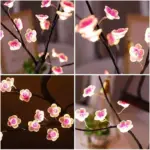 1Pc Roze Kersenbloesem 36 Led Bonsai Boom Lichte Boomlampen Voor Woonkamer Schattig Nachtlampje Voor Thuisbruiloften Kerstversiering bdbdc02e 5792 4f86 9697 e17ddeaded42