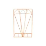 1 1 Pc Book Support Stand Creative Diamond Shaped Metal Bookends Desk Organizer Storage Shelf