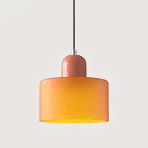 Homeko Bauhaus Fresh Glass Pendant Light For Kitchen Island