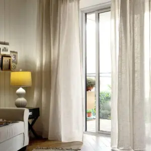 Zola Linen Transparent Curtains Soft Roof