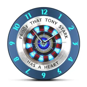 StarkTime - "Tony Stark's Heart" Wanduhr