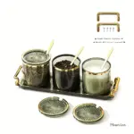 1 Set Candy Servers With Platter Snack Serving Tray Set Dessert Bowls tag1