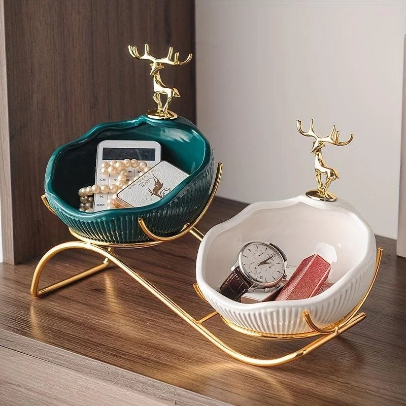 1 set Stylish Entryway Shoe Cabinet with Key Storage Tray and Sundries Rack -  - #tag1#