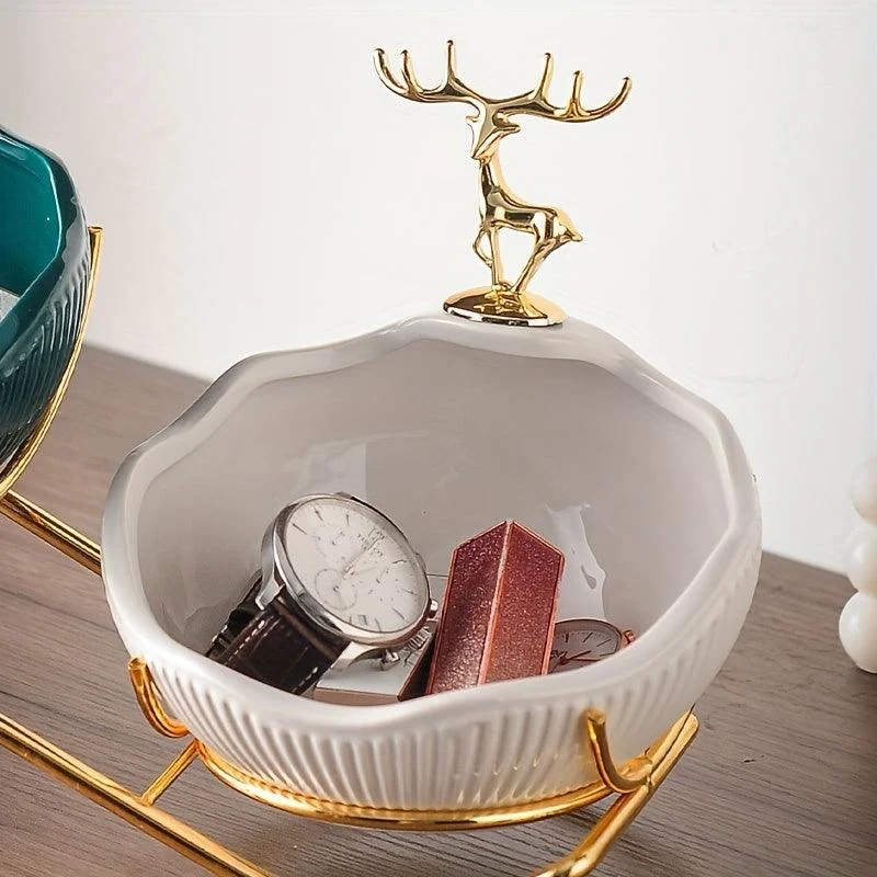 1 set Stylish Entryway Shoe Cabinet with Key Storage Tray and Sundries Rack -  - #tag1#