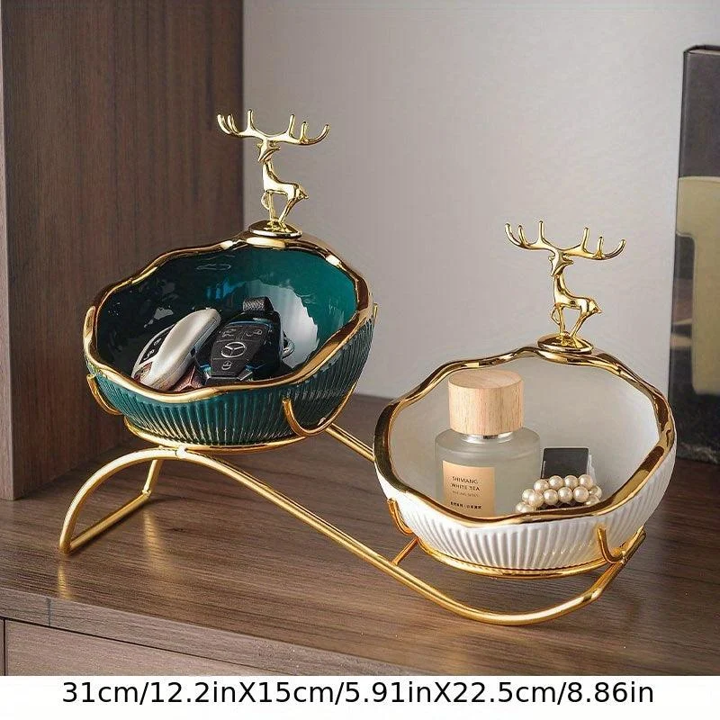 1 set Stylish Entryway Shoe Cabinet with Key Storage Tray and Sundries Rack -  - #tag1#