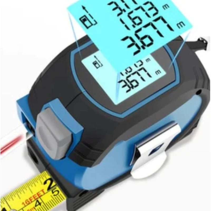 1pc 131FT/197FT 3 In 1 Infrared Laser Tape Without Battery, Digital Display, Measuring Tool -  - #tag1#