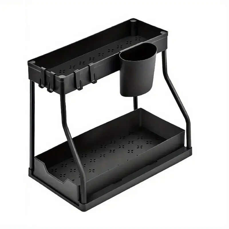1pc_2-Tier_Sliding_Under_Sink_Organizers_And_Storage_-_-_tag1_-4116630 1pc 2 Tier Sliding Under Sink Organizers And Storage tag1
