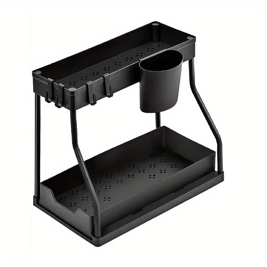 1pc 2-Tier Sliding Under Sink Organizers And Storage -  - #tag1#