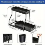 1pc_2-Tier_Sliding_Under_Sink_Organizers_And_Storage_-_-_tag1_-4116639 1pc 2 Tier Sliding Under Sink Organizers And Storage tag1