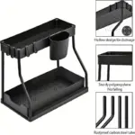 1pc_2-Tier_Sliding_Under_Sink_Organizers_And_Storage_-_-_tag1_-4116642 1pc 2 Tier Sliding Under Sink Organizers And Storage tag1