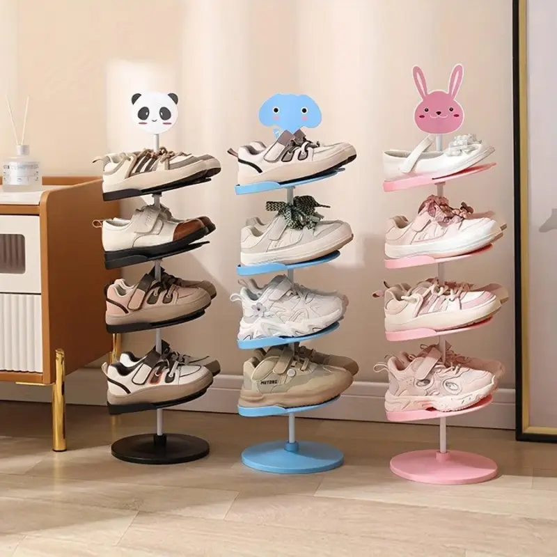 1pc 4 5 6 Layers Cute Mini Shoes Rack Multi layer Shoes Storage Rack tag1