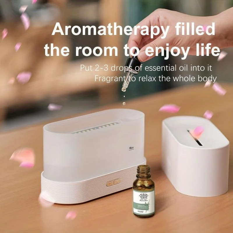 1pc 7 Colors Portable USB Cool Mist Humidifier With LED Color Changing Lights And Aroma Diffuser -  - #tag1#