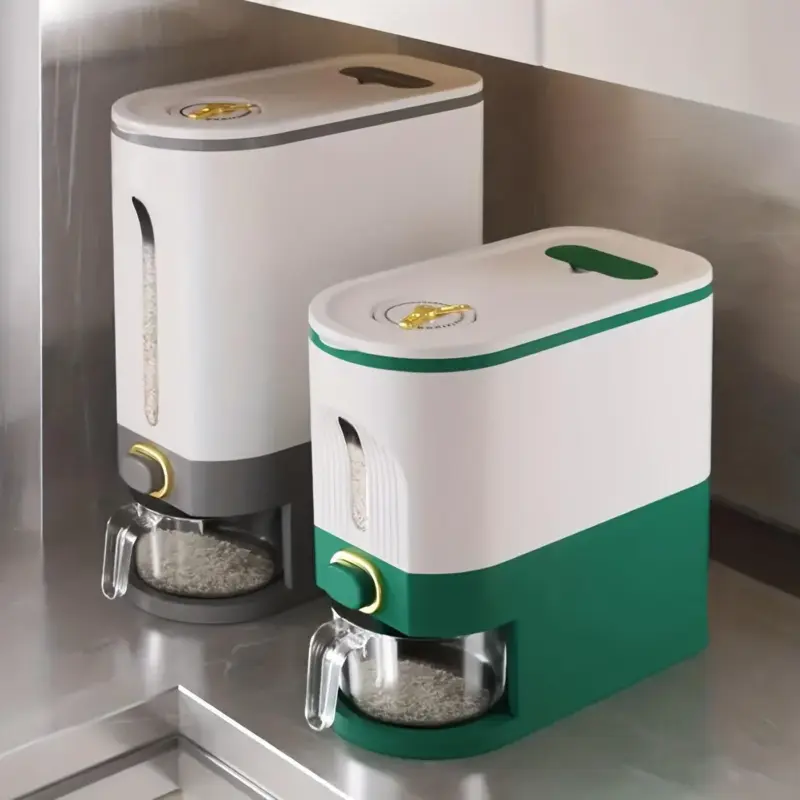 1pc Automatic Output Rice Bucket Kitchen Supplies tag1