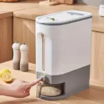 1pc Automatic Output Rice Bucket Kitchen Supplies tag1