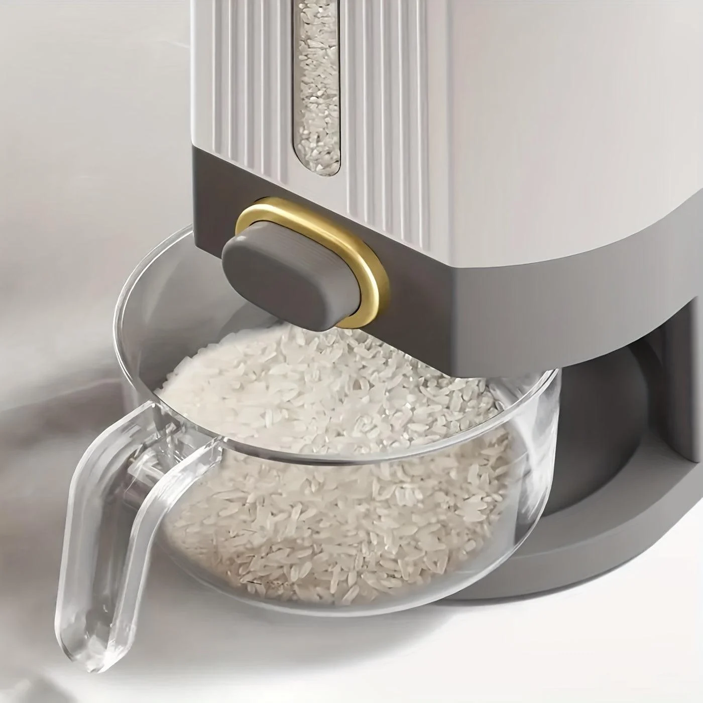 1pc Automatic Output Rice Bucket  Kitchen Supplies -  - #tag1#