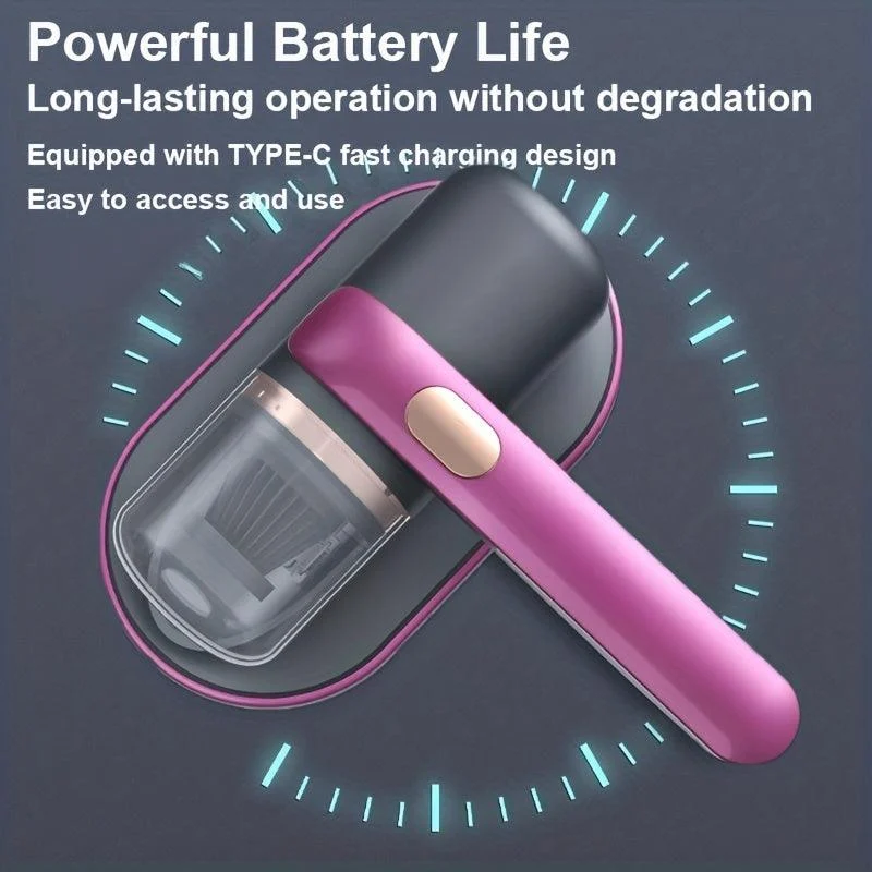 1pc, Bed Vacuum Cleaner, Super Strong Suction And Low Noise, UV Light -  - #tag1#