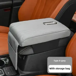 1pc Car Central Control Armrest Memory Foam Armrest Heightening Pad, Lengthened Central Armrest Box Pad