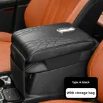 1pc Car Central Control Armrest Memory Foam Armrest Heightening Pad Lengthened Central Armrest Box Pad tag1
